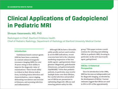 Clinical Applications of Gadopiclenol in Pediatric MRI